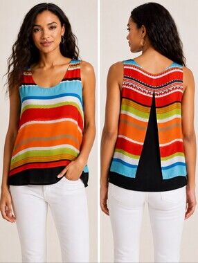 ❤ CHENAULT FLOWY TANK TOP, PL